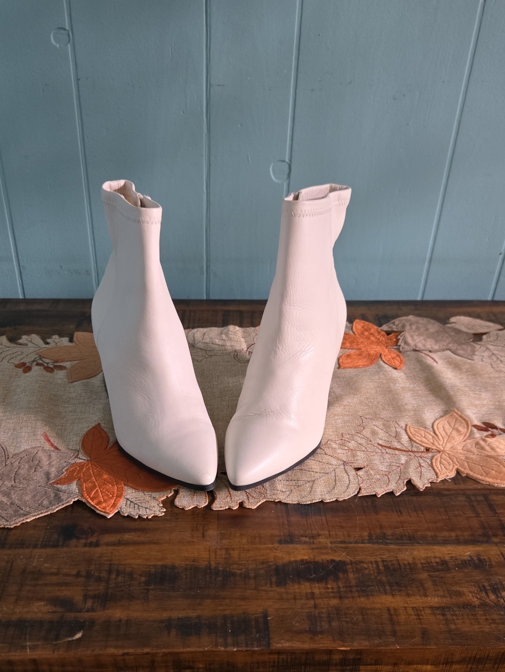 Aldo Pale Pink Pointed Toe Ankle Booties